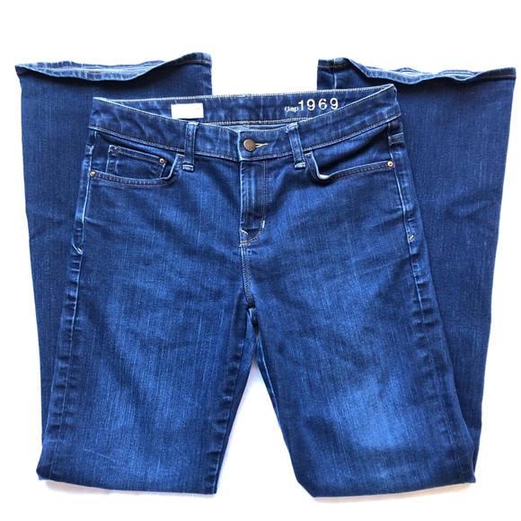 Gap Women’s 1969 Modern Flare Dark Wash Jeans, Size 29 Regular - Picture 3 of 16